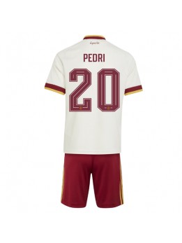 Spanien Pedri Gonzalez #20 Auswärts Trikotsatz für Kinder WM 2026 Kurzarm (+ Kurze Hosen)